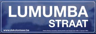Straatbord Lumumbastraat